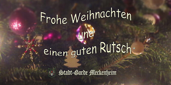 Frohe Weihnachten und einen guten Rutsch