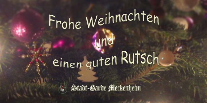 Frohe Weihnachten und einen guten Rutsch