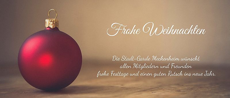 Frohe Weihnachten: