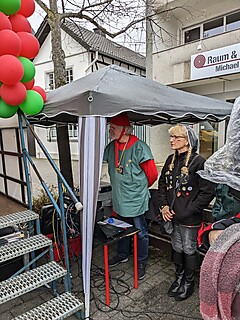 Super Stimmung auf dem Merler Dorfplatz