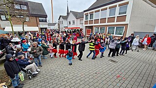 Super Stimmung auf dem Merler Dorfplatz
