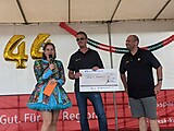 Geburtstagsparty auf dem Merler Dorfplatz