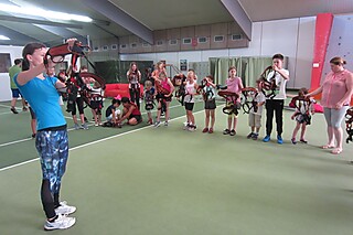 Die Stadt-Gardisten zu Besuch in der Kletterhalle