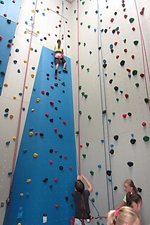 Die Stadt-Gardisten zu Besuch in der Kletterhalle