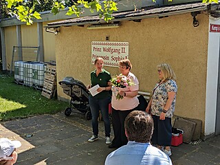 Stadt-Garde wählte und grillte